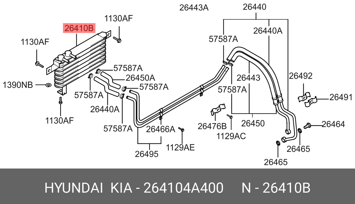 Radiador Aceite Hyundai H 1 2008 11 Alternativo Korea 264104H200