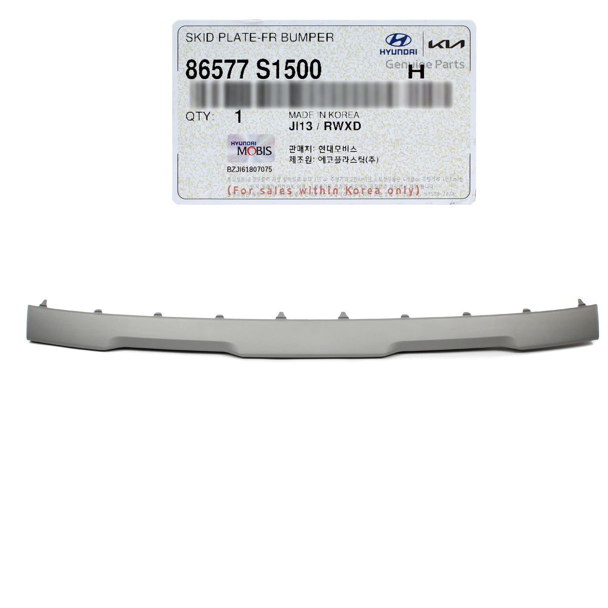 Moldura Parachoque Delantero 2021 a 2025 Original Hyundai New Santafe 86577S1500