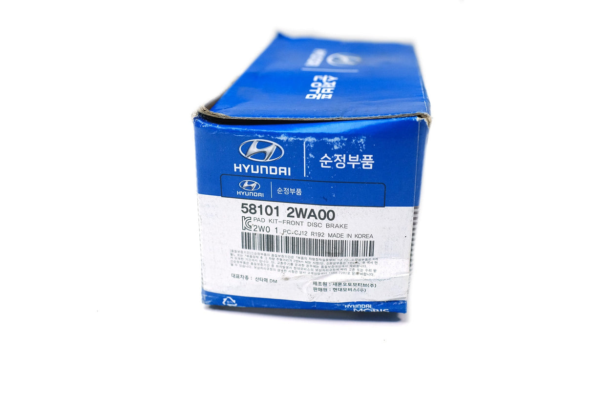 Juego Pastilla Freno Delantero Hyundai Santa Fe Kia Sorento 2013 a 2018 Original 581012Wa00