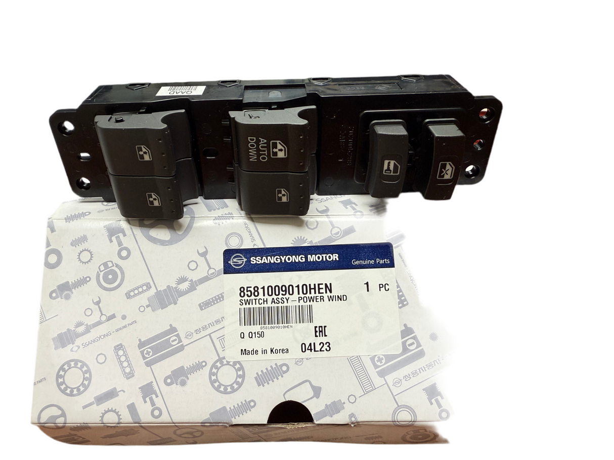 Interruptor Alza vidrio Izquierdo Ssangyong Actyon 2006 a 2011 8581009010Hen Original