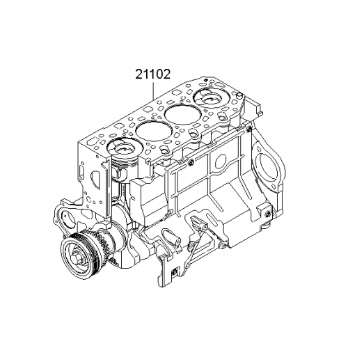 Ensamble Caja 5 velocidades Modelo Hyundai H1 Original Motor D4Cb 211024AA10A